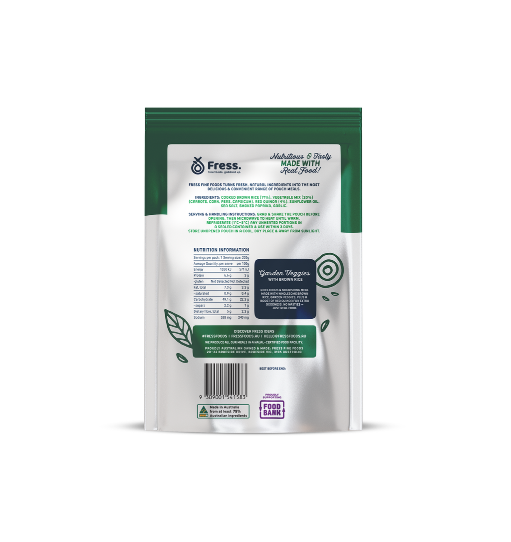 Fress - Garden Veggies with Brown Rice